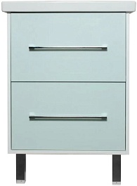 Sanflor Тумба с раковиной Экко 60 мята/белая – фотография-1